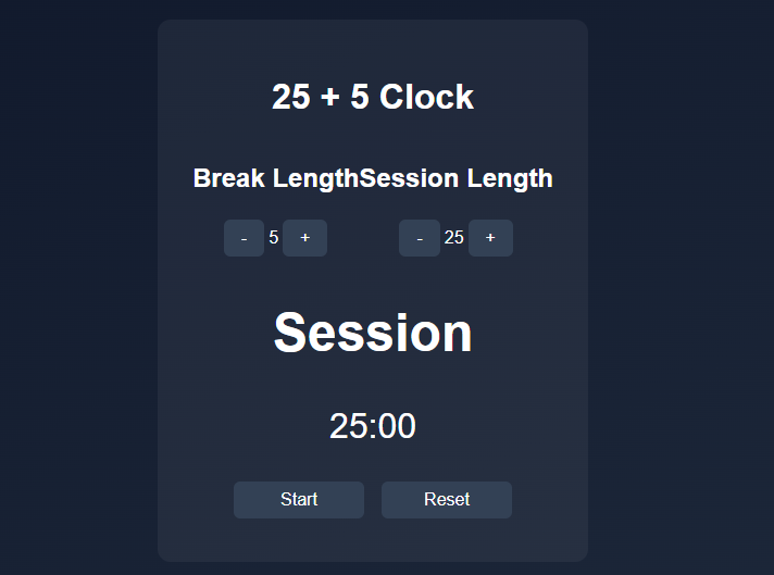 25 + 5 Clock: Pomodoro Screenshot
